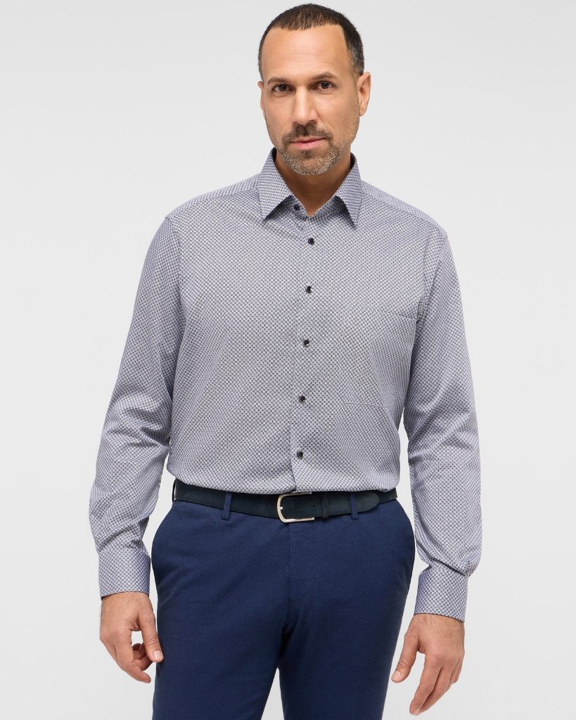Eterna Skjorte Comfort Fit Grå