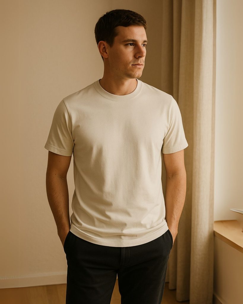 Core T-shirt Ecru
