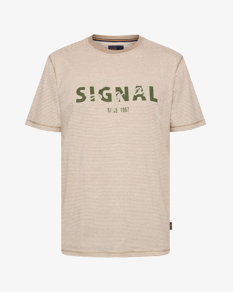 Signal LukeSi Stripe T-Shirt Dry Teak