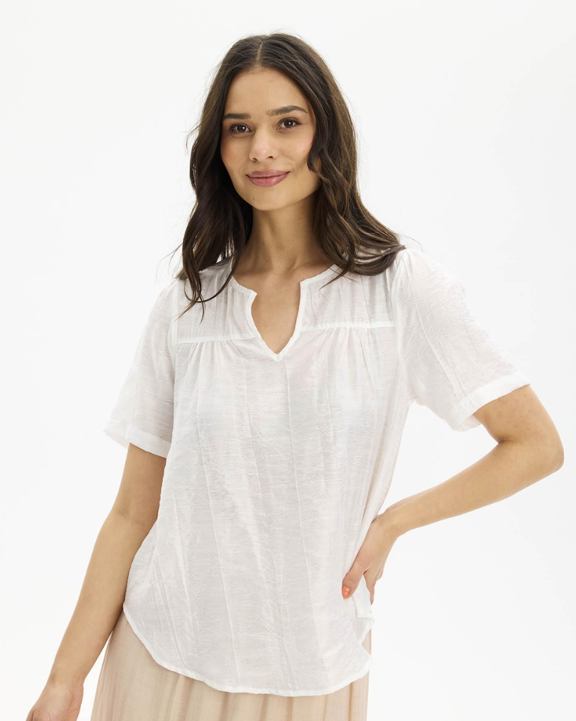 In Front Anja Bluse Hvid