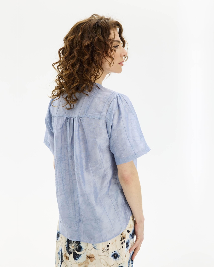 In Front Anja Bluse Blå