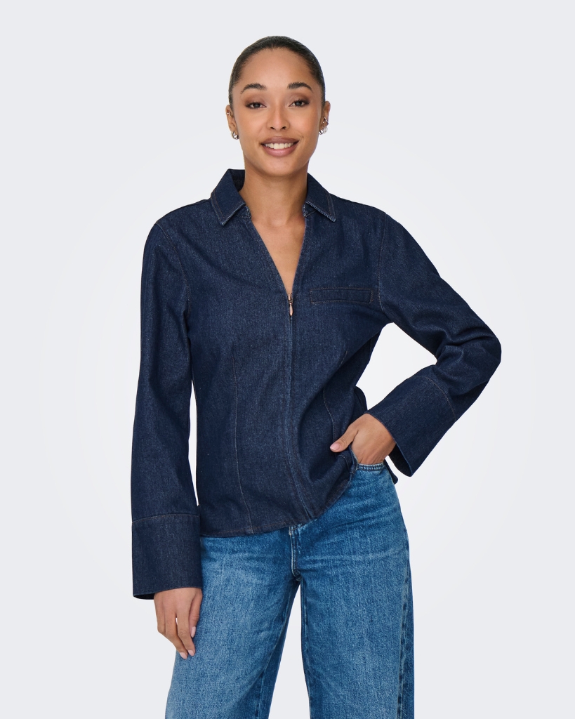 JDY Sally Denim Skjorte Blå