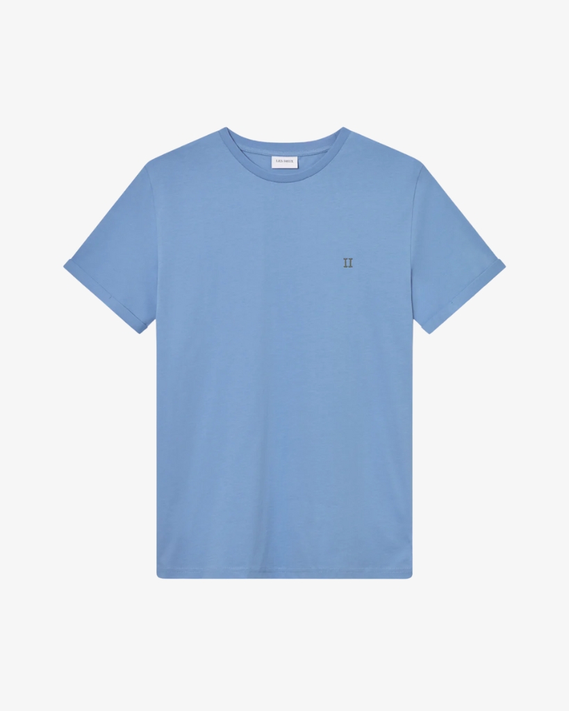 Les Deux Nørregarrd Contrast T-Shirt Lyseblå