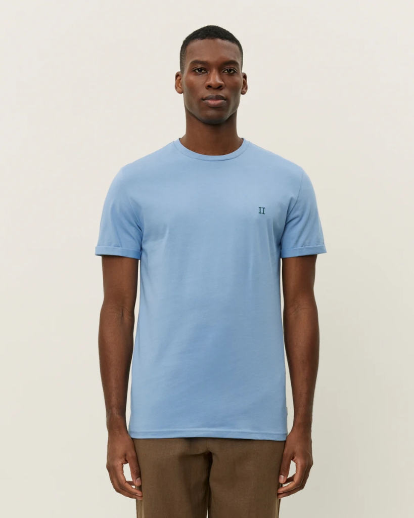 Les Deux Nørregarrd Contrast T-Shirt Lyseblå