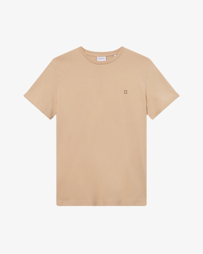 Les Deux Nørregaard Contrast T-Shirt Beige