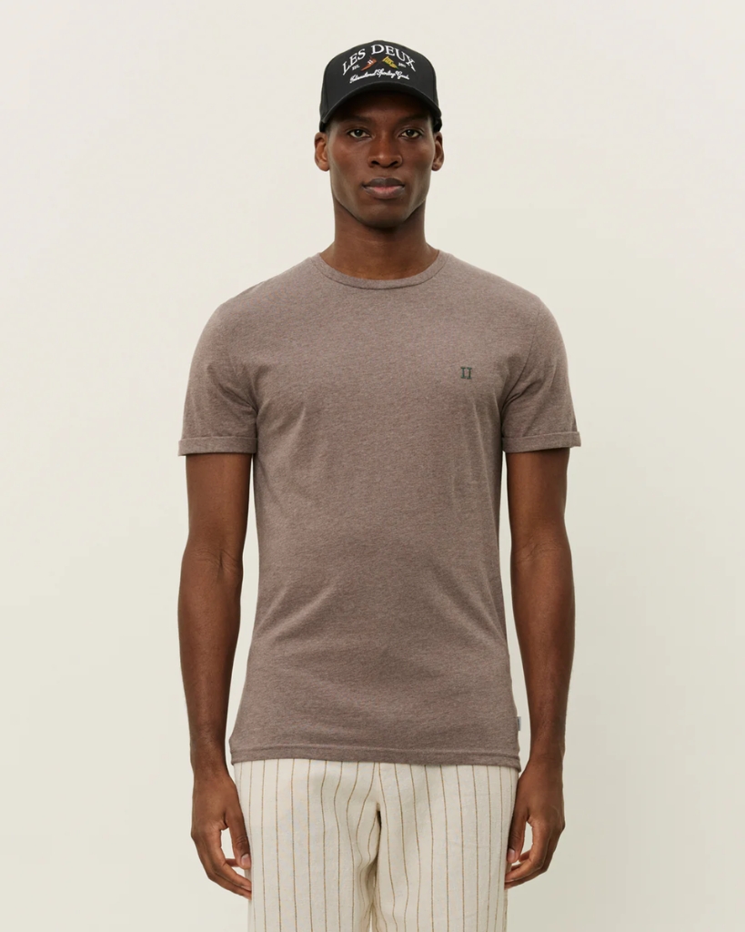Les Deux Nørregarrd Contrast T-Shirt Cub Melange