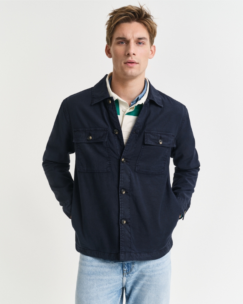 Gant Overshirt Mørkeblå