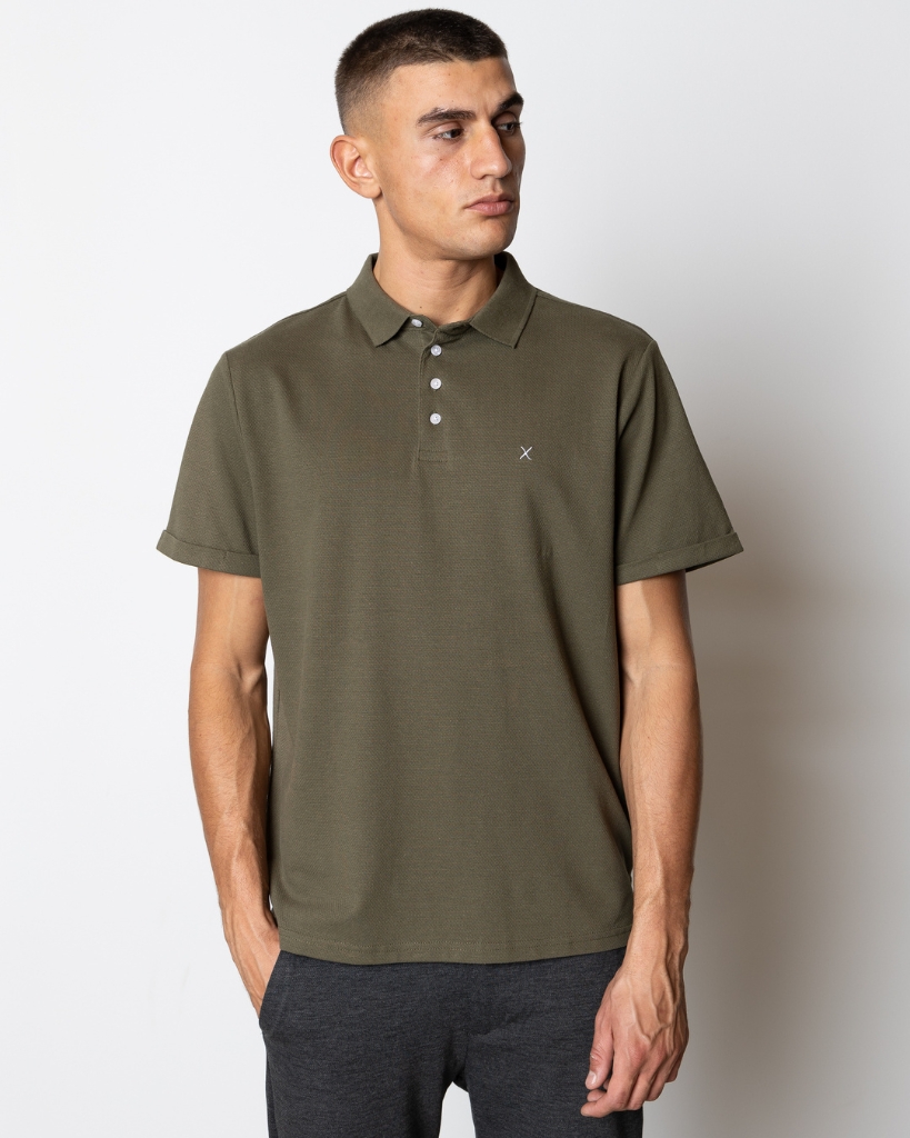 Clean Cut Silkeborg Stretch Polo Army