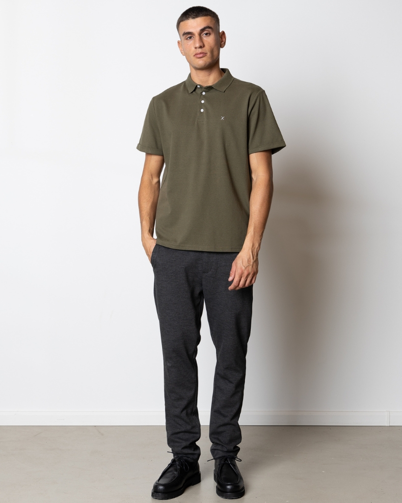 Clean Cut Silkeborg Stretch Polo Army