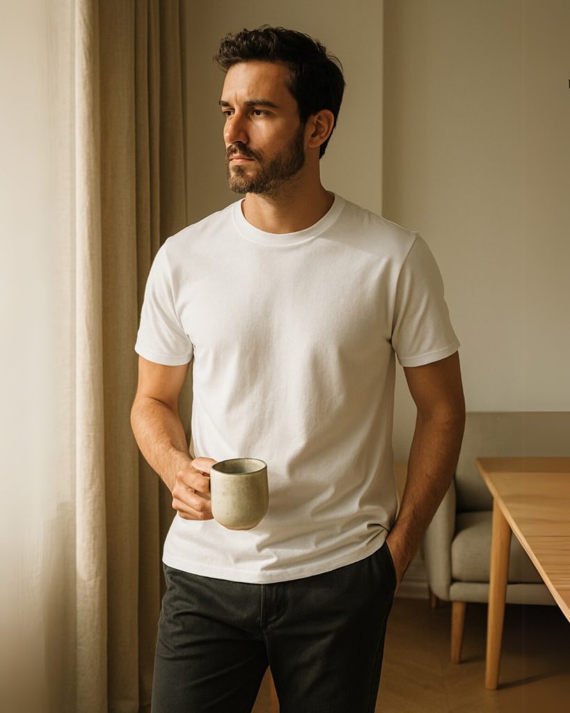 Core T-shirt Sort/Hvid (6-Pak)
