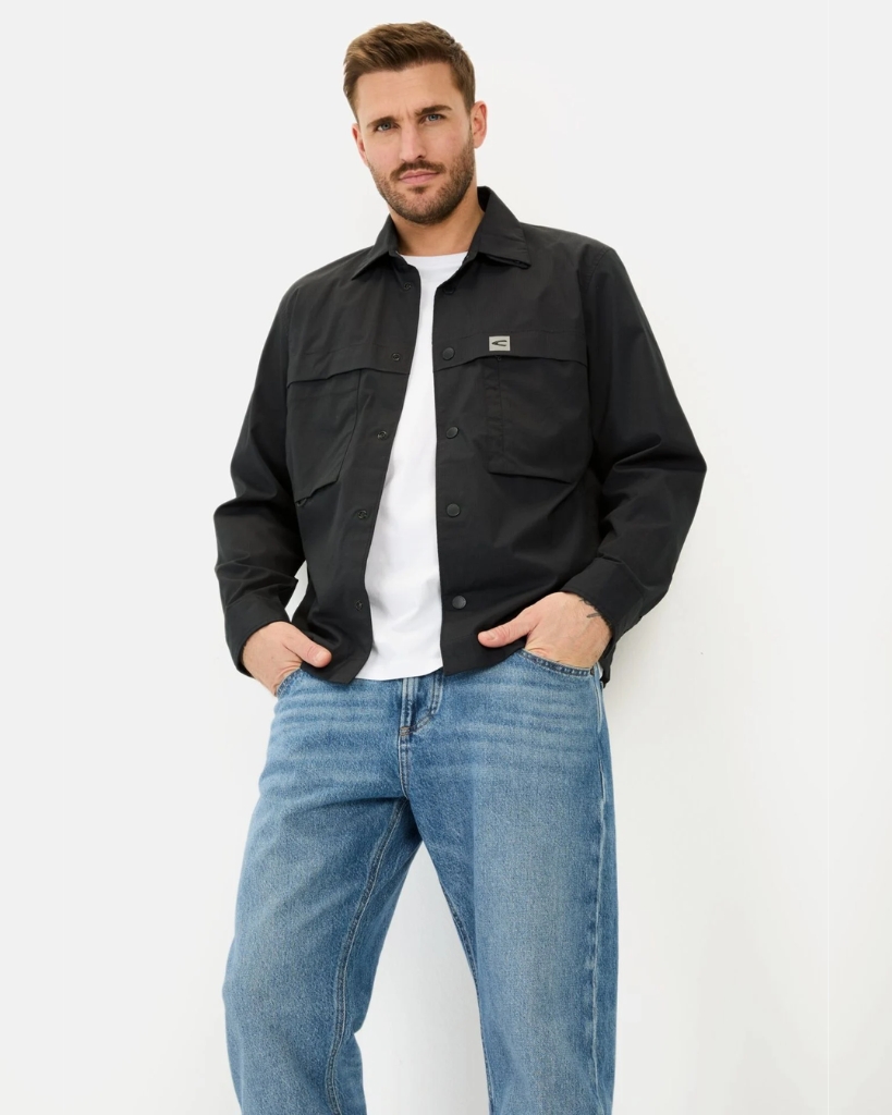 Camel Overshirt Mørkeblå
