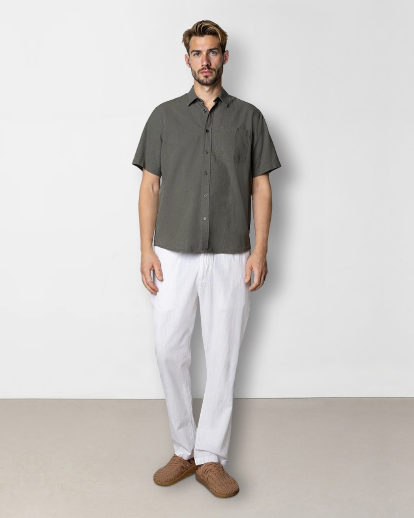 Clean Cut Luca Skjorte Army