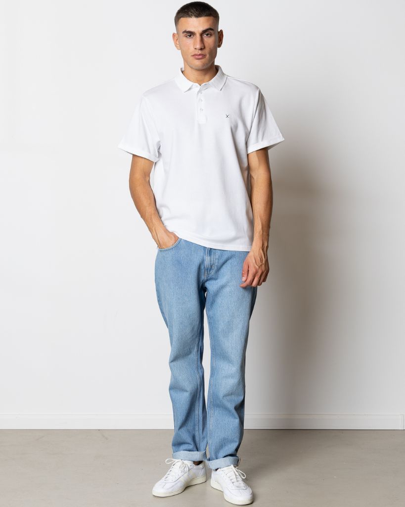 Clean Cut Slikeborg Stretch Polo Hvid