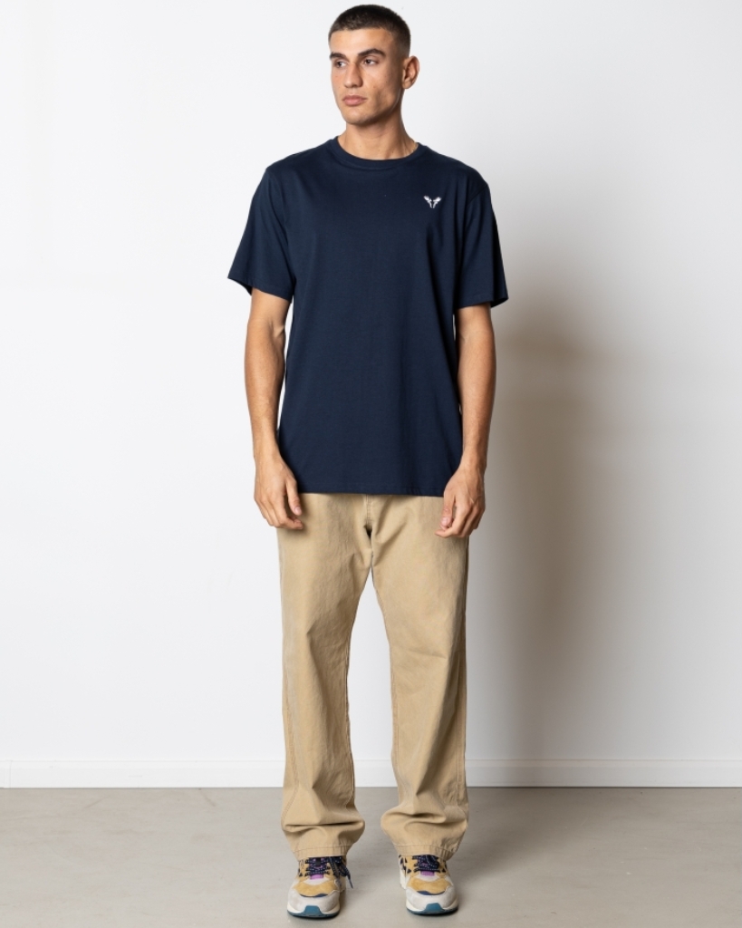 Fat Moose Ian T-Shirt Navy