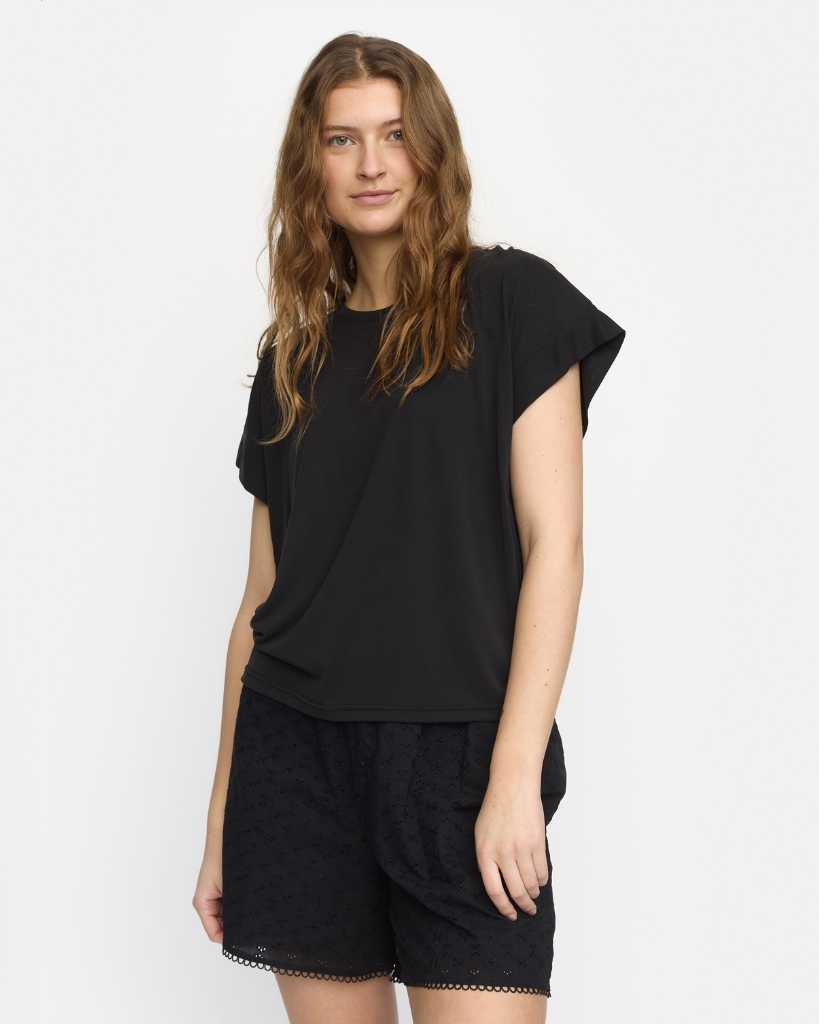 Soft Rebels Ella Boxy T-shirt Sort