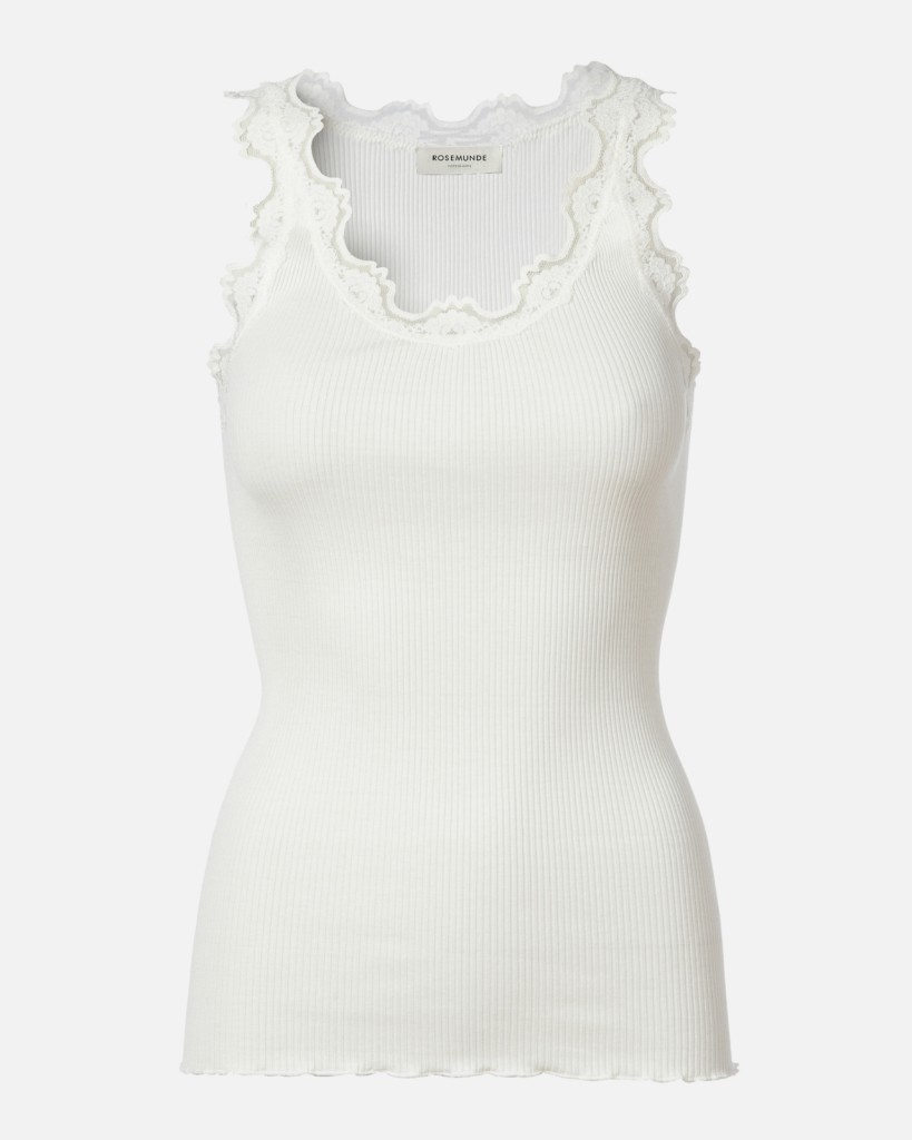 Rosemunde Silketop Hvid