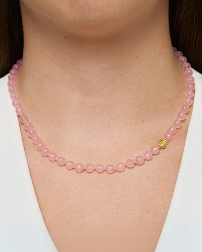 Pure By Nat Shella Gemstone Halskæde Rosa