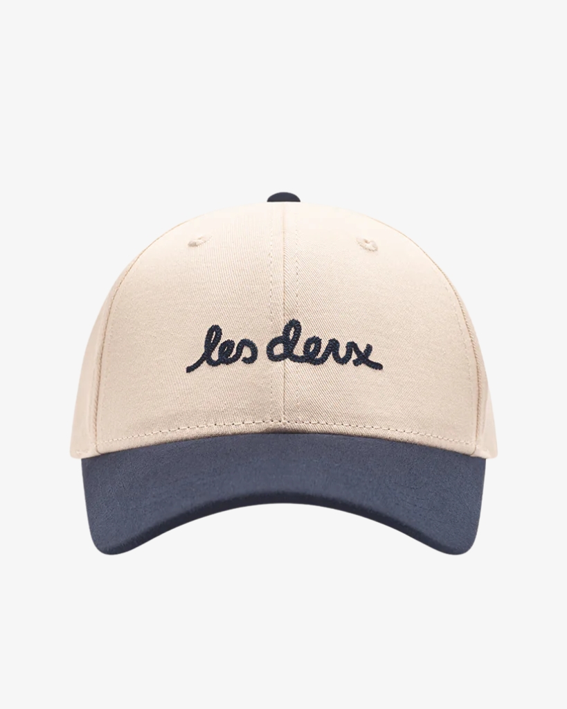 Les Deux Brad Contrast Suede Baseball Cap