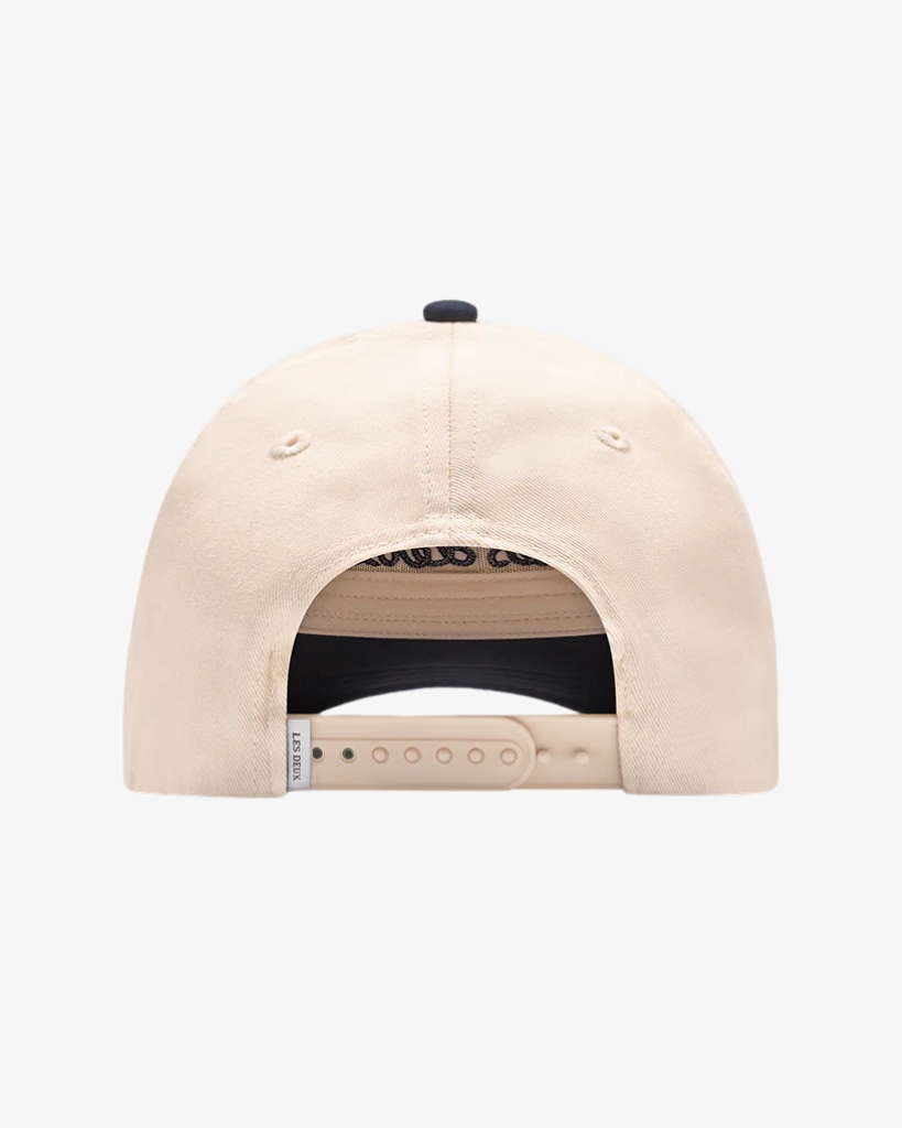 Les Deux Brad Contrast Suede Baseball Cap