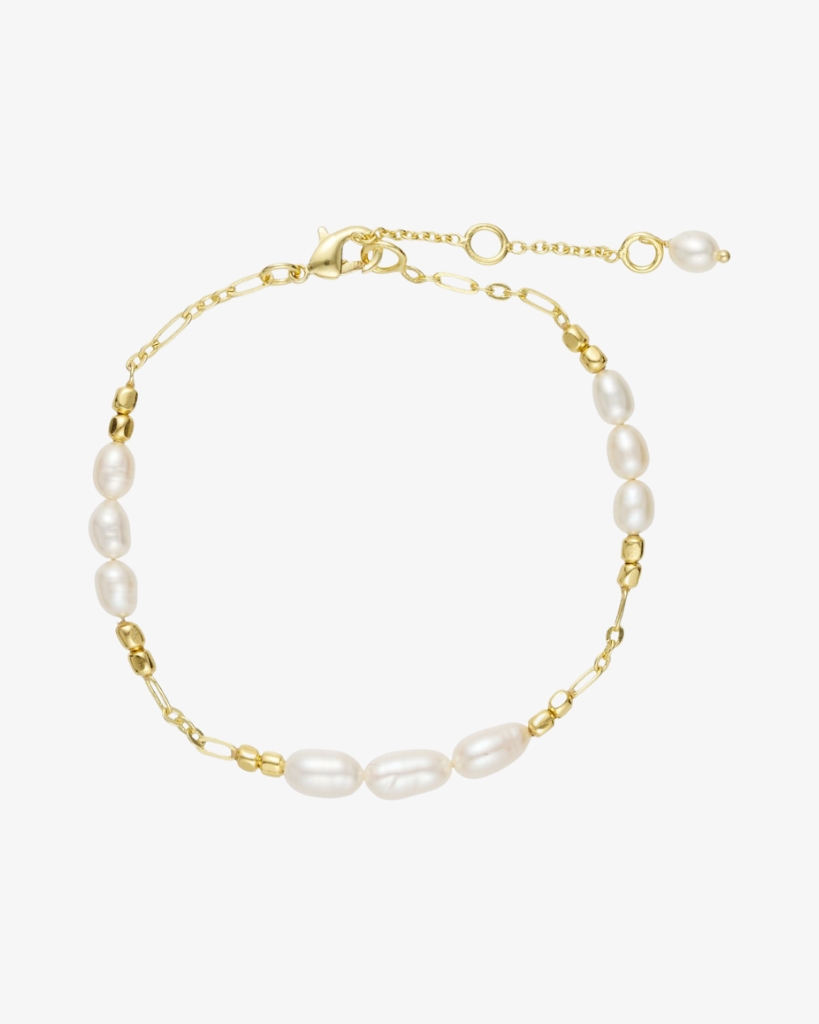 Pure By Nat Merle Pearl Armbånd Guld