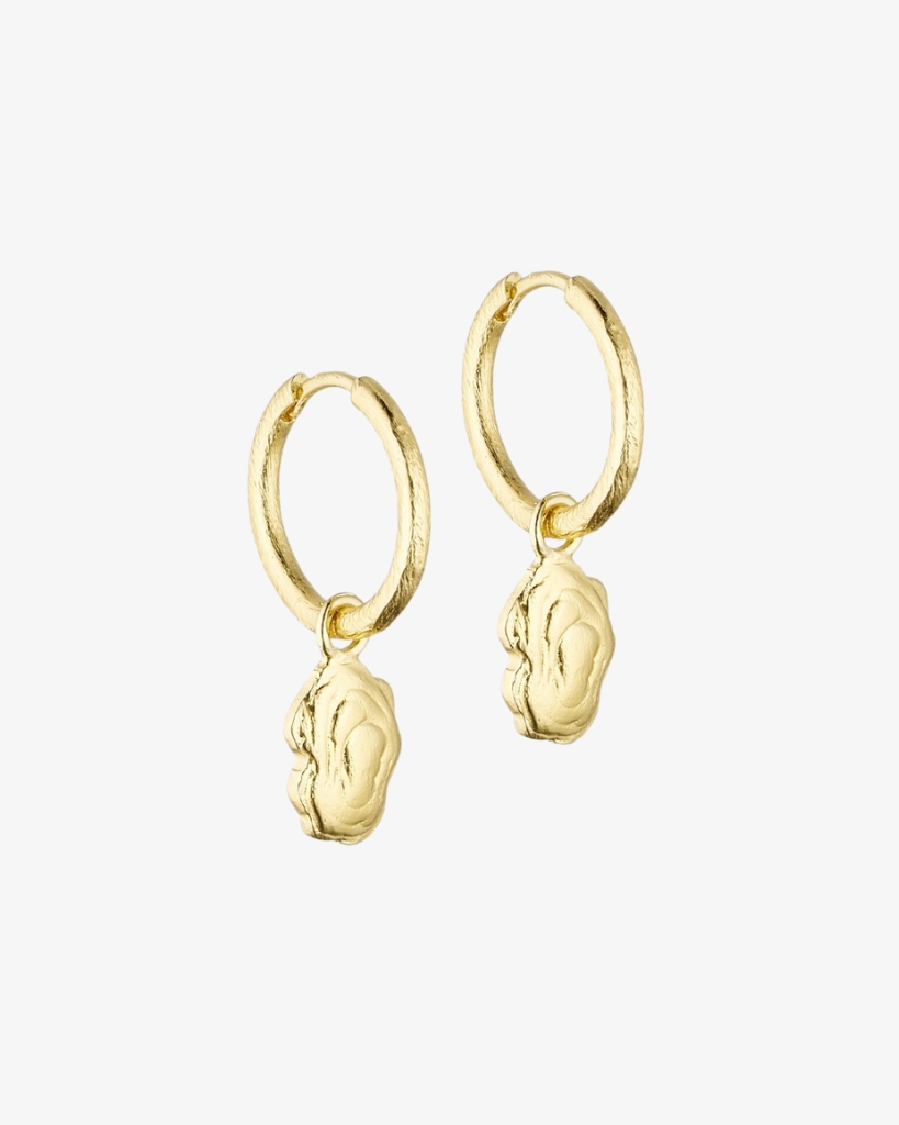 Pure By Nat Esther Hoops Ørering Guld