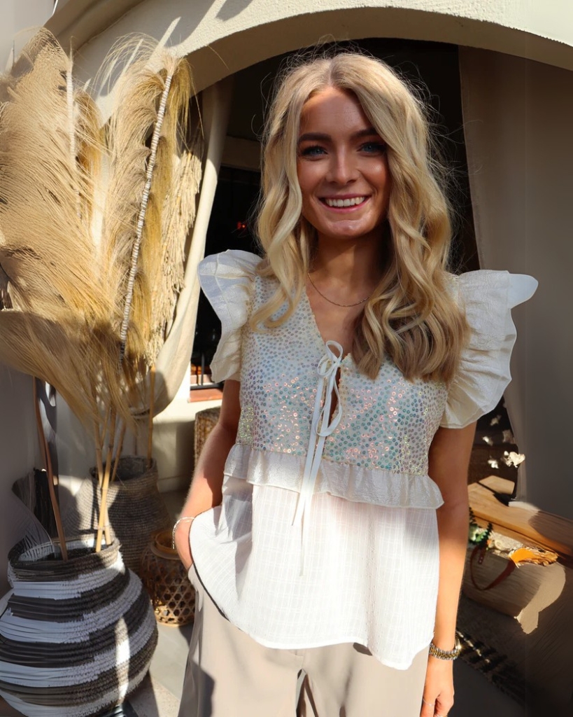 Liberte Nor Frill Bluse Ivory