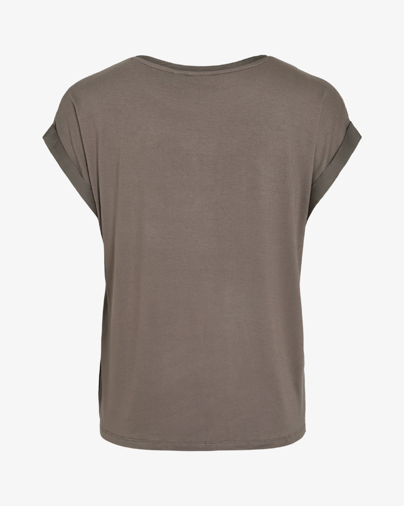 Vila Ellette Satin Bluse Falcon