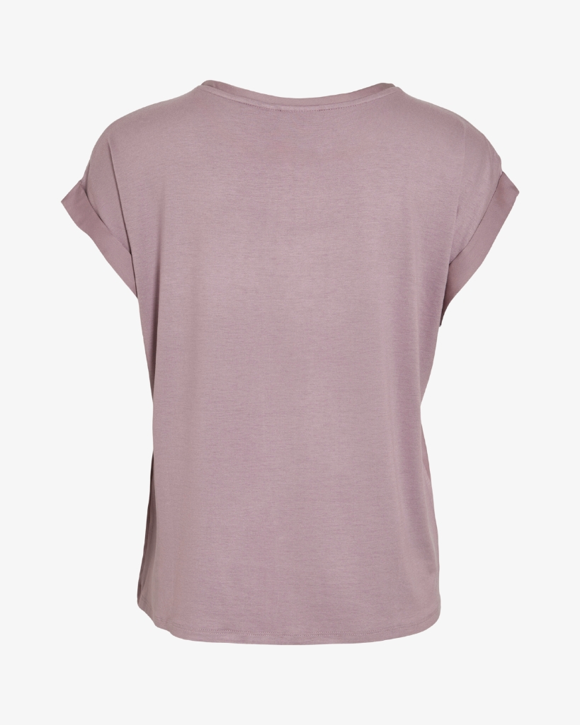 Vila Ellette Satin Bluse Toadstool