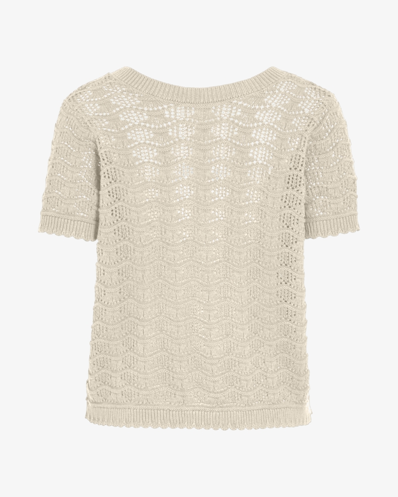 Vila Coby Strikbluse Birch