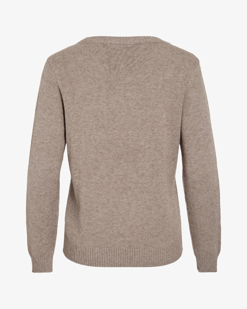 Vila Viril Striktrøje Beige