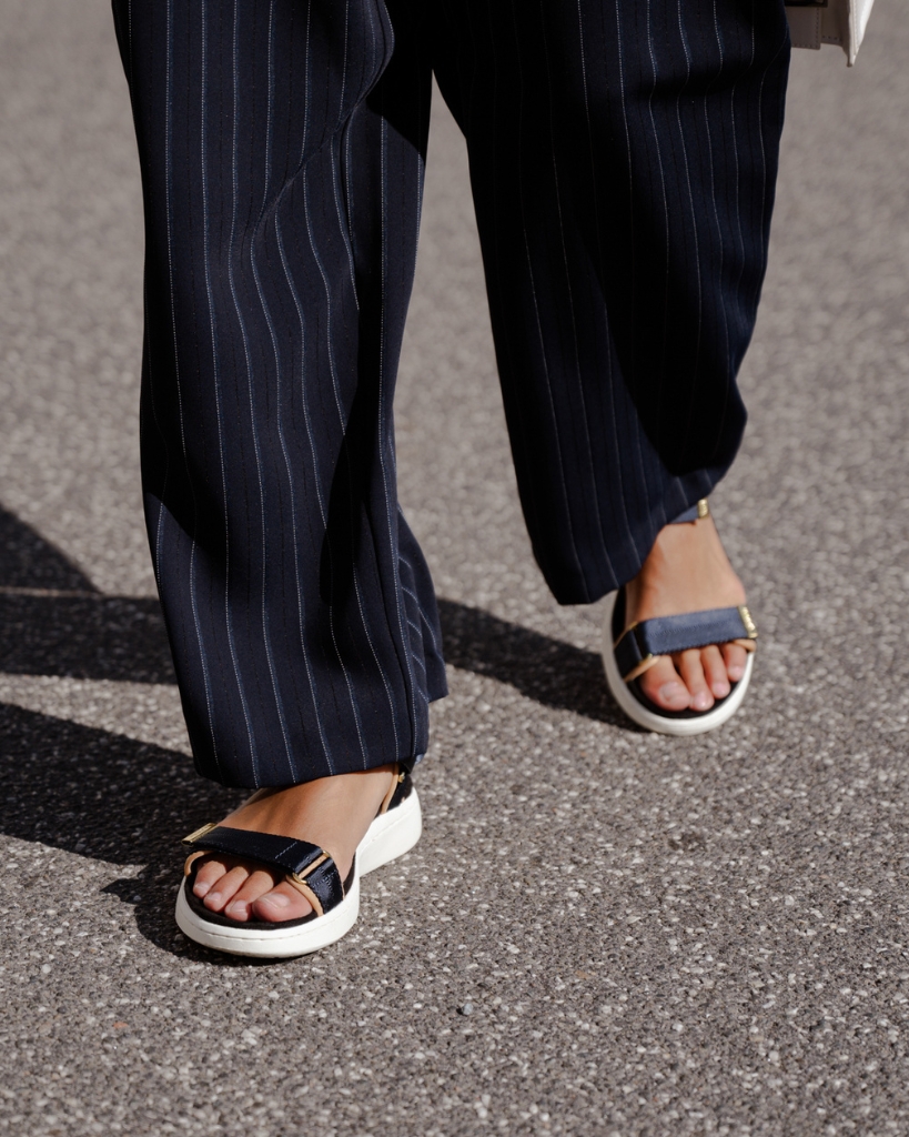 Woden Line Sandal Mørk Navy