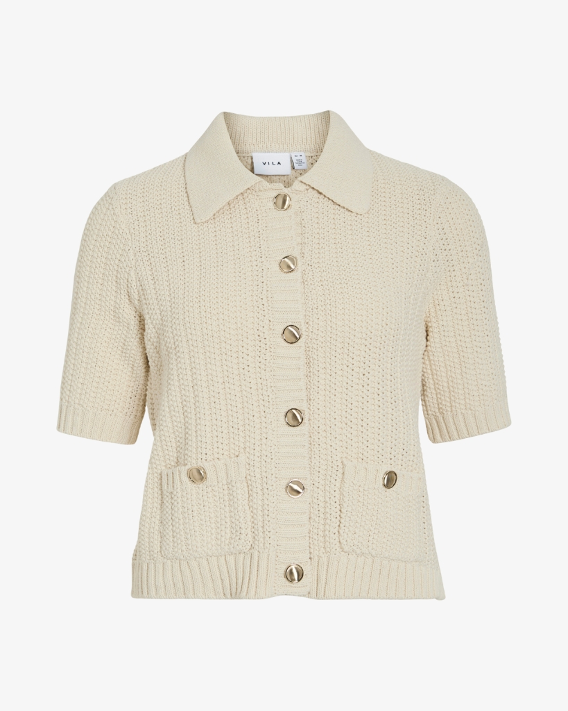 Vila Georgie Cardigan Sand