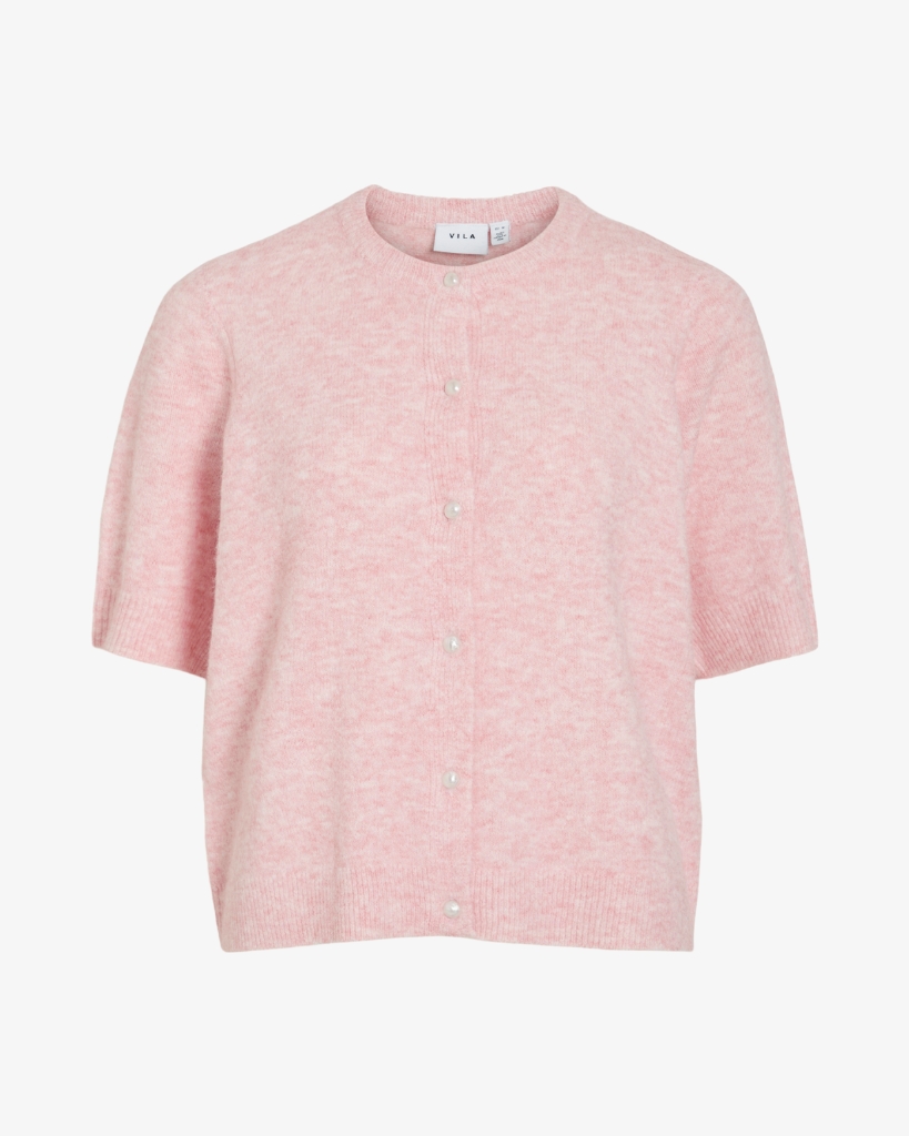 Vila Sebora Strikcardigan Pink