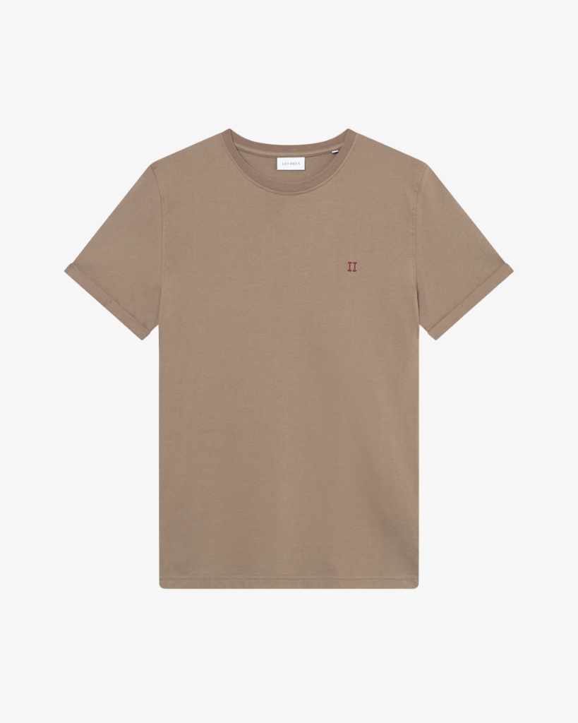 Les Deux Nørregaard Contrast T-shirt Brun