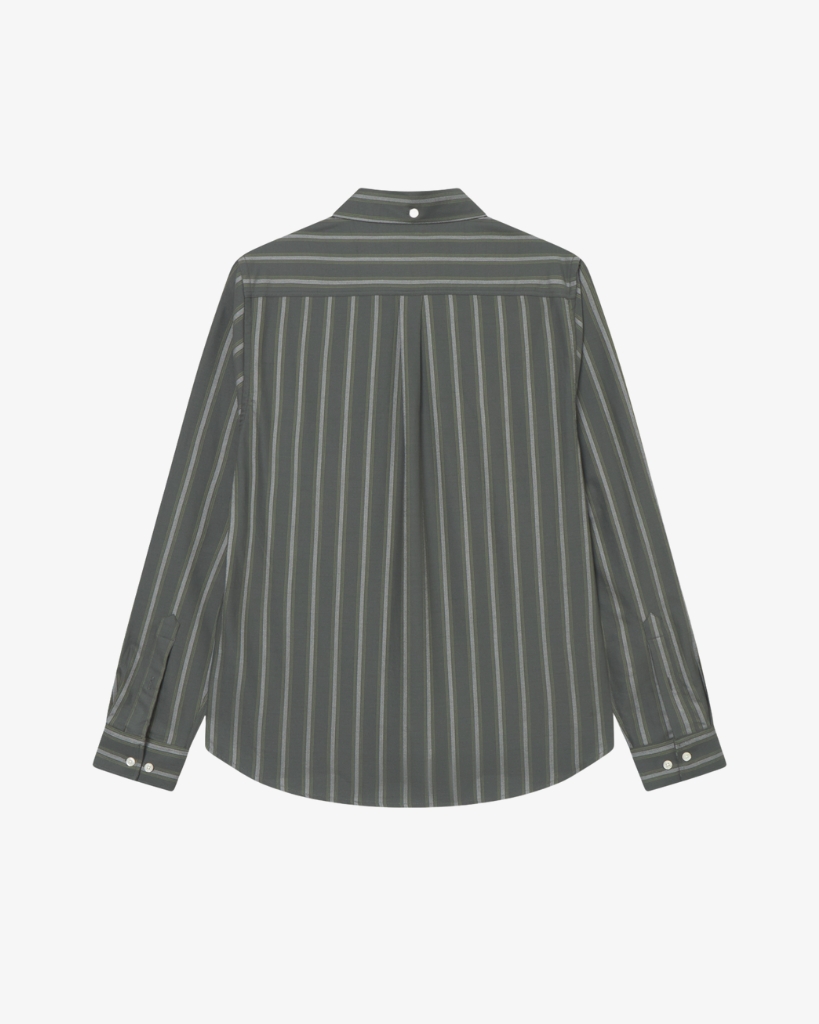 Les Deux Konrad Striped Oxford Skjorte