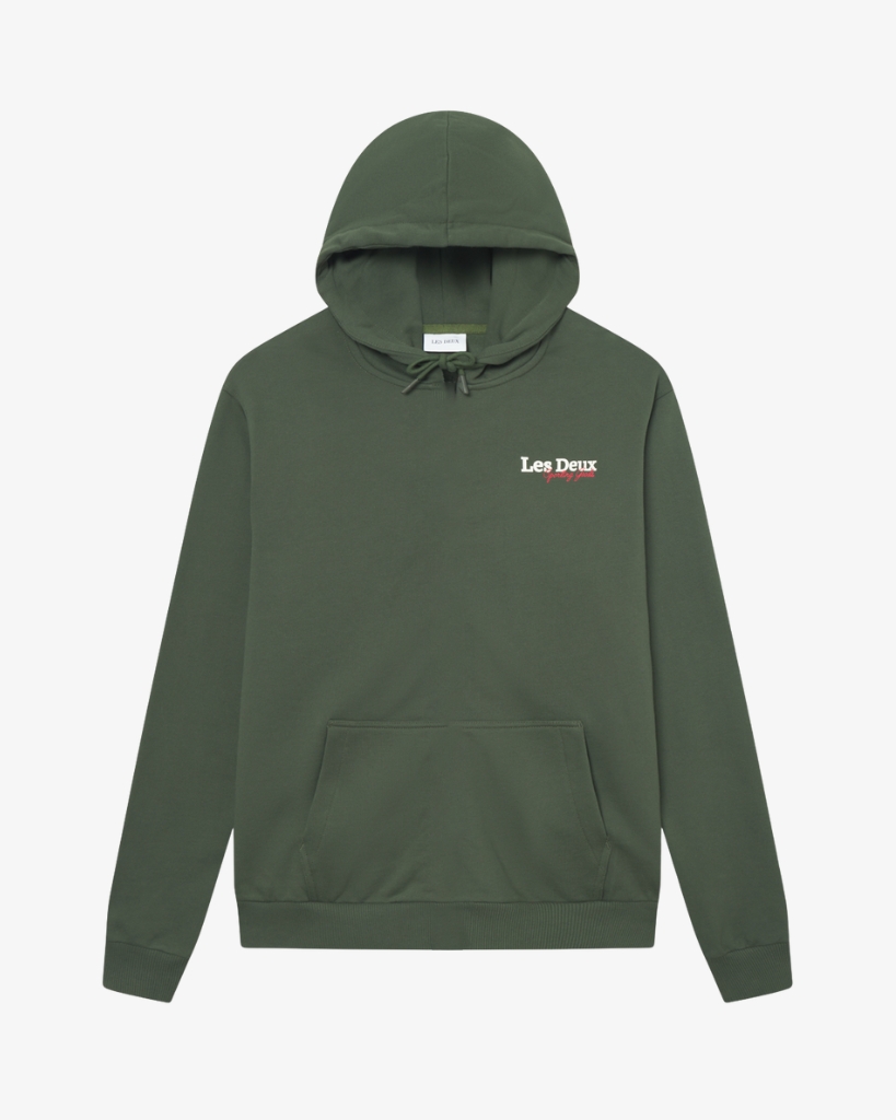 Les Deux Racing Hoodie Grøn