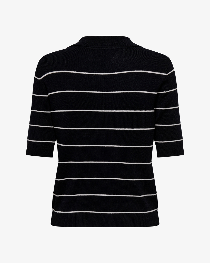 JDY Bloom Strik Polo Sort