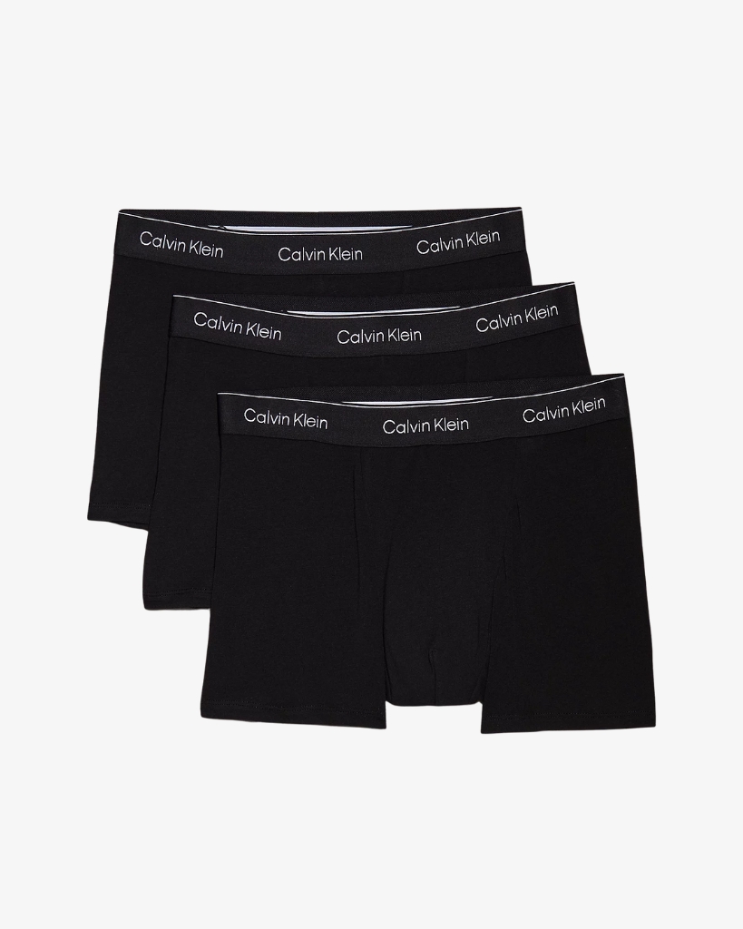 Calvin Klein 3-Pak Relaxed Fit Trunks Sort/Sort