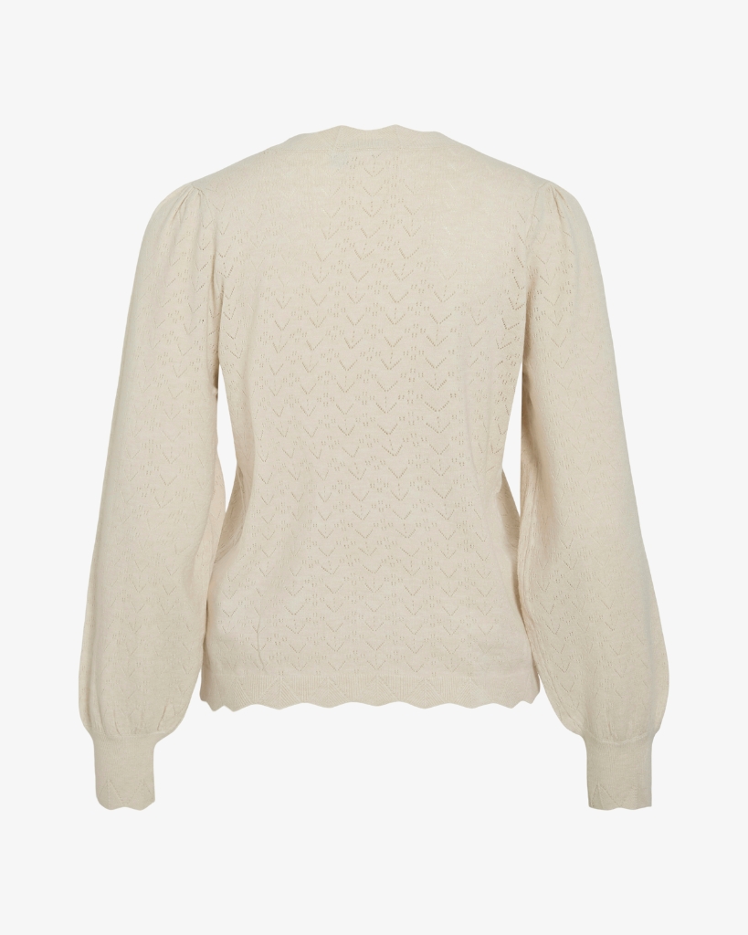 Vila ViEmi Striktrøje Creme