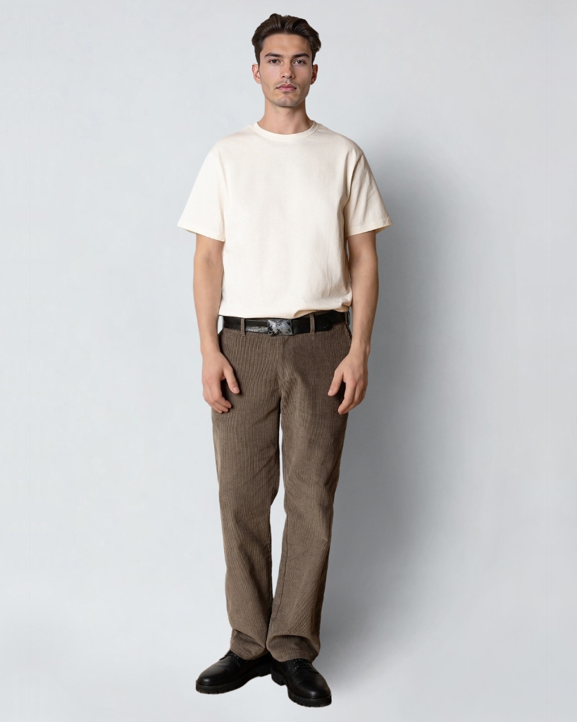 Clean Cut Stable T-Shirt Ecru