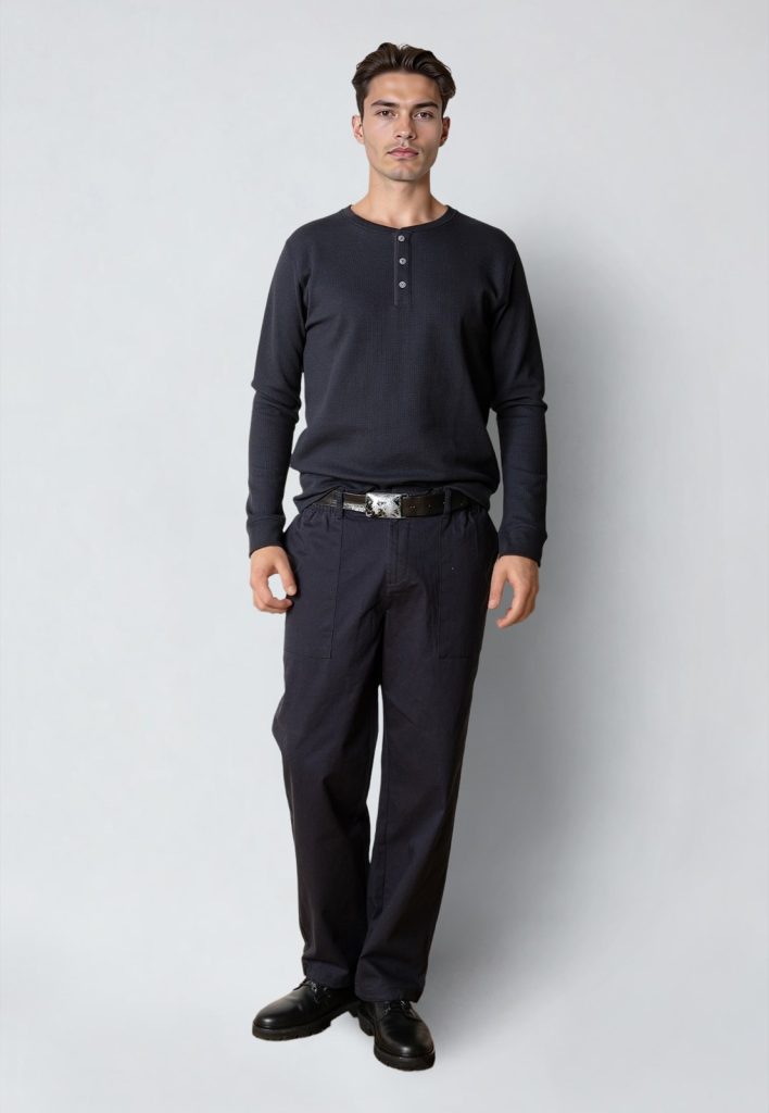Clean Cut Cal Grandad Dark Navy