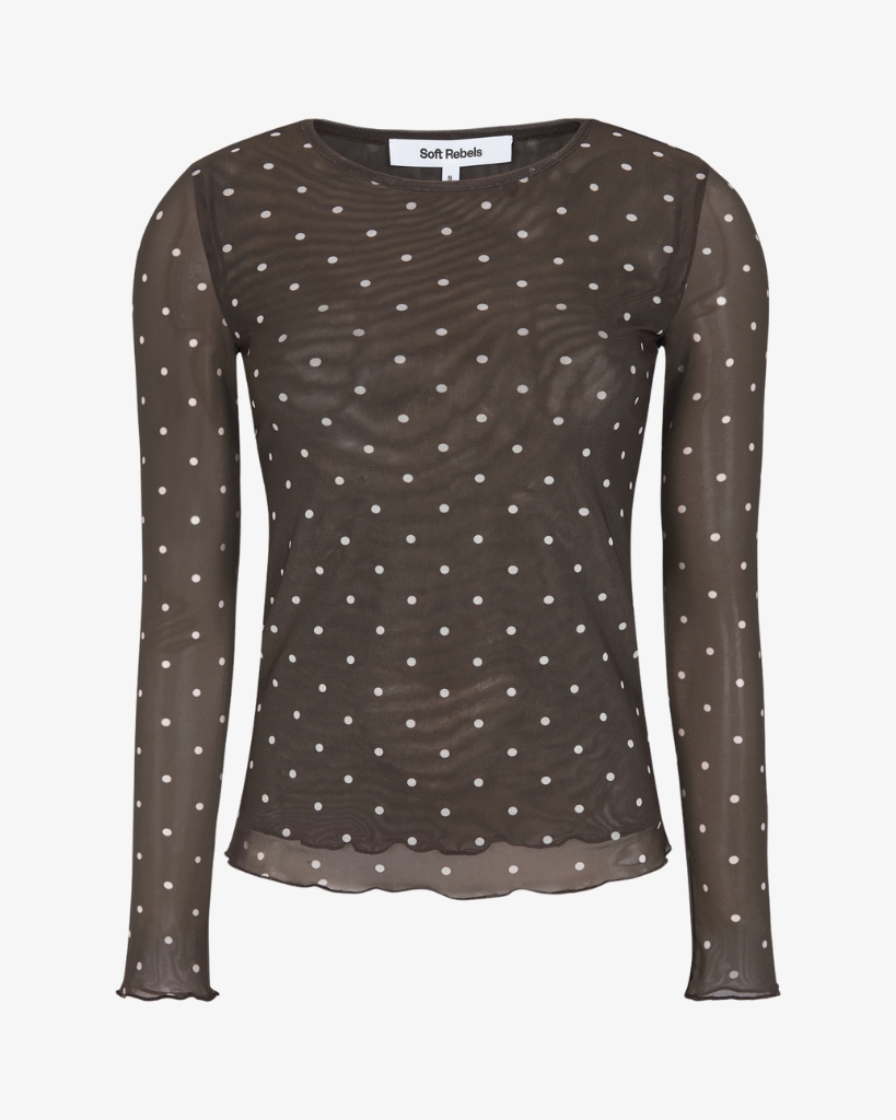 Soft Rebels Roselyn Mesh Brun