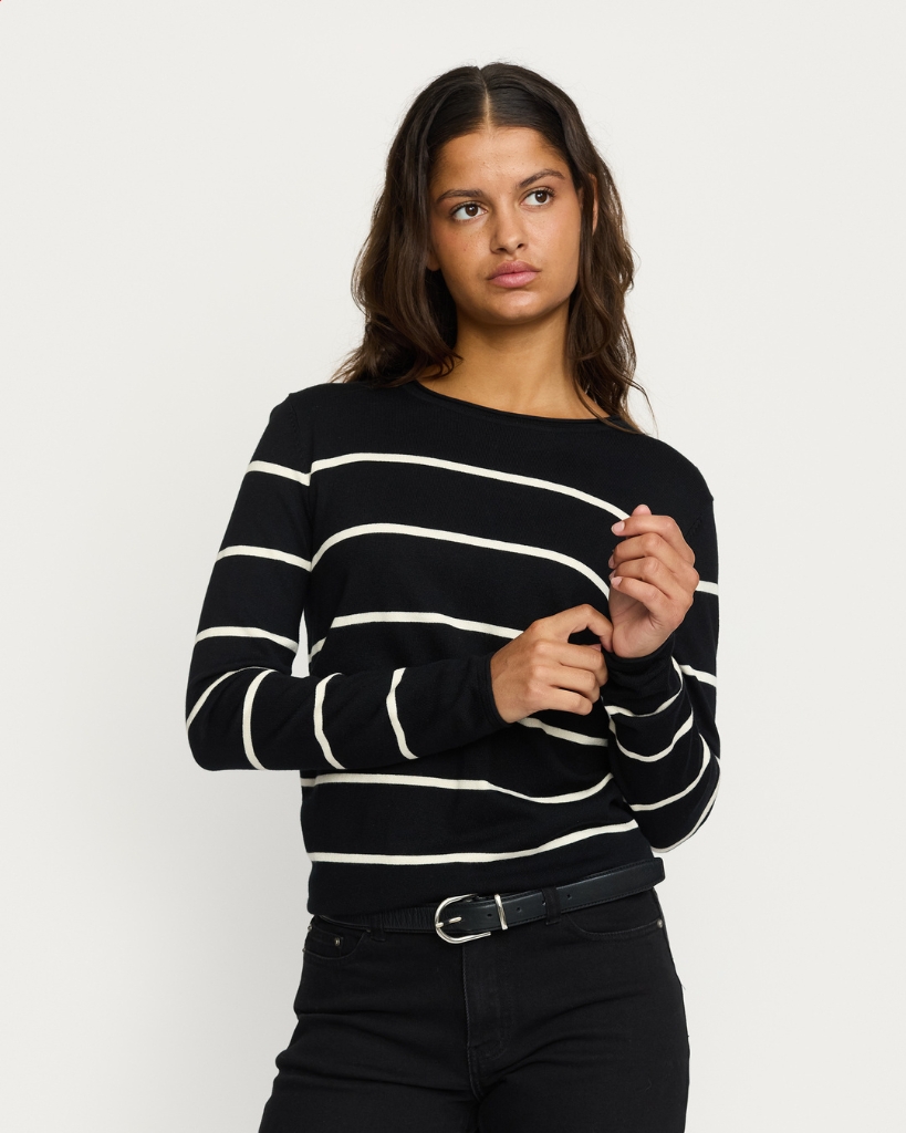 Soft Rebels Marla Striktrøje Sort