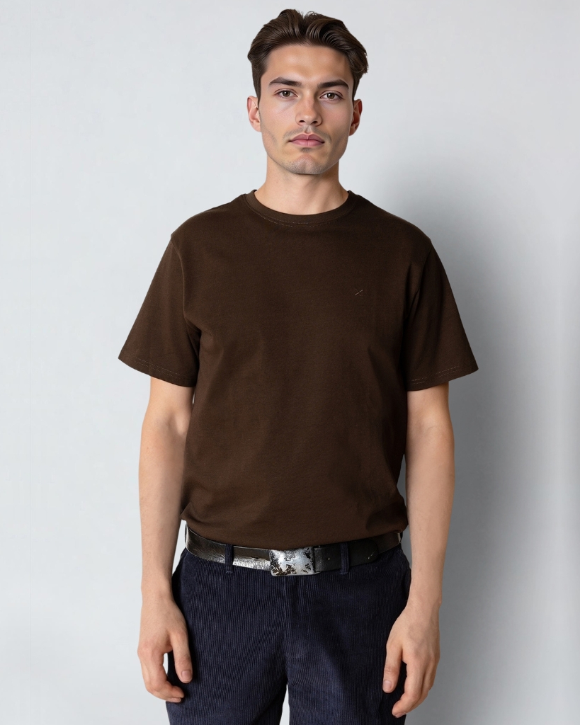 Clean Cut Stable T-Shirt Mørkebrun