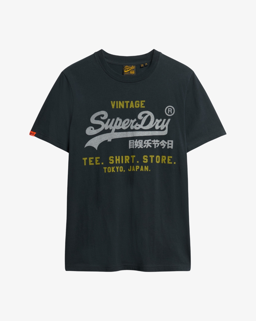 Superdry Heritage T-Shirt Eclipse Navy