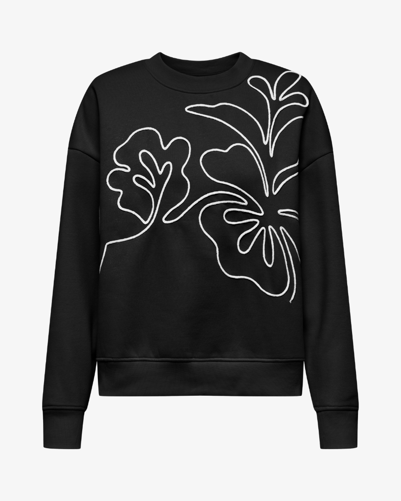 JDY Canoa Sweatshirt Sort