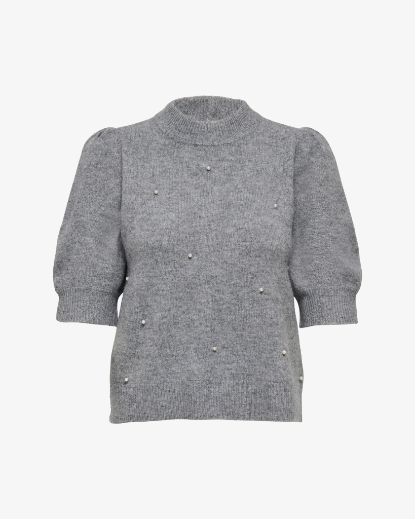 JDY Rue Life Pearl Pullover Grå