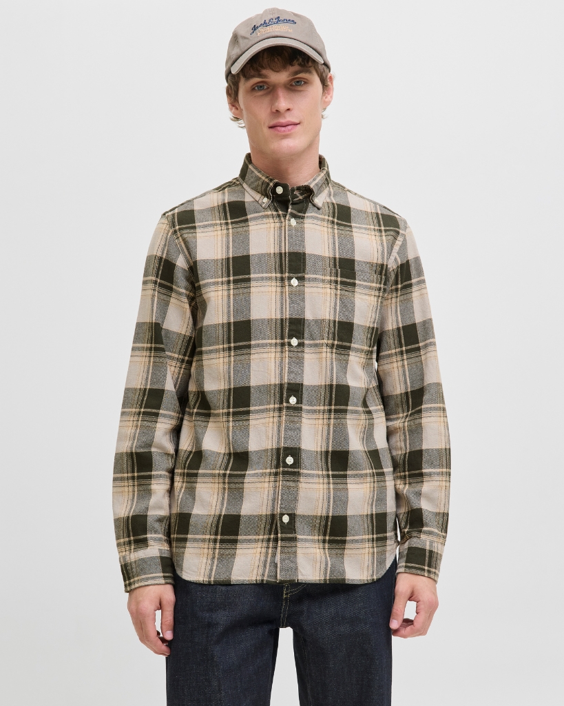 Jack Jones Blubrook Ternet Skjorte Peat