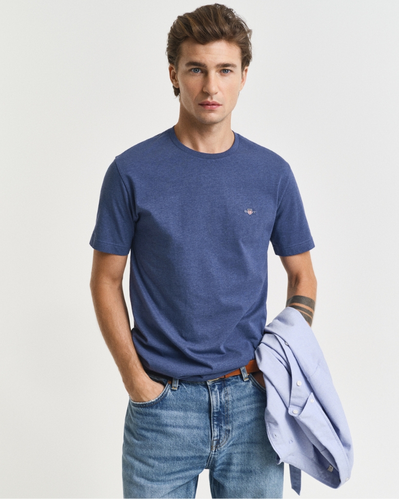 Gant Shield T-Shirt Blå