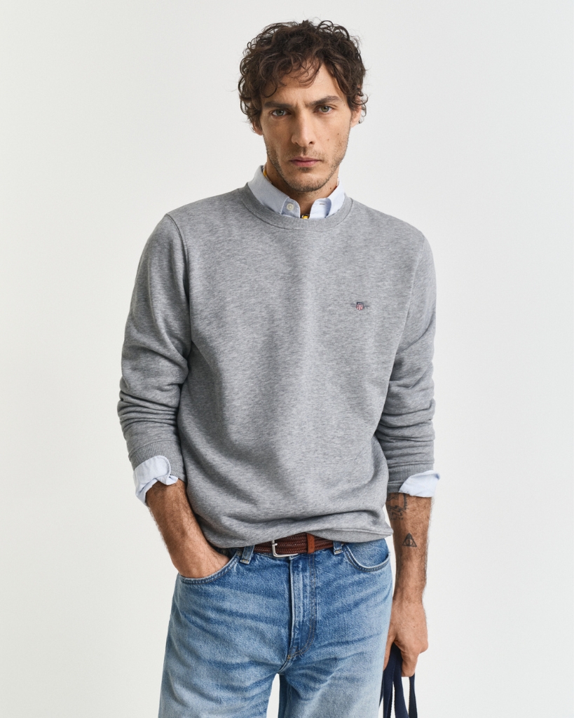 Gant Shield Sweatshirt Grå